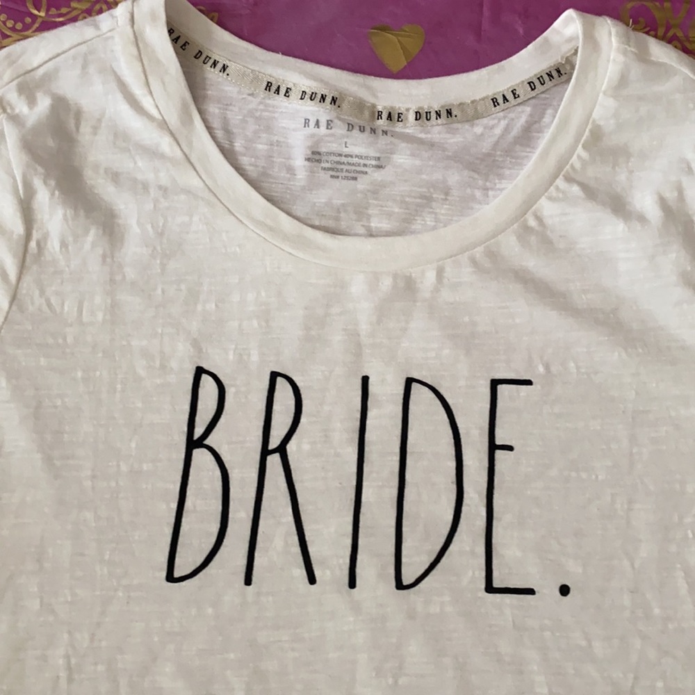 Rae Dunn Women's Bridal Party T-shirts size L - Picture 4 of 9